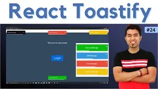 🔴 #24: React-Toastify | React Toast Notifications Tutorial in Hindi in 2021