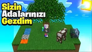 Takipçilerimin Adalarını Gezdim😱 Minecraft Emek Skyblock Server HellCraft Sunucu Tanıtımı Gate.io
