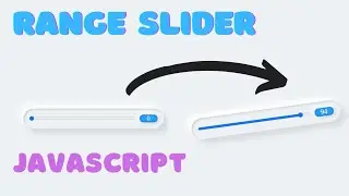 Range Slider with Html CSS And JavaScript