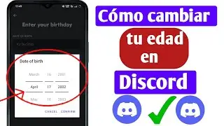 Cómo cambiar tu edad en Discord Mobile ||Cambiar la fecha de nacimiento de Discord