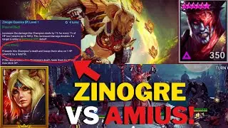 ZINOGRE BLADEMASTER BEST CHAMPION TO TANK AMIUS A1! - Full Fight Guide - Raid Shadow Legend