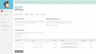 MailChimp - API key