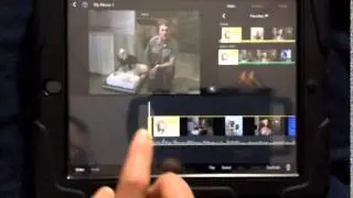 How to trim(shorten) video using handles in iMovie for the iPad