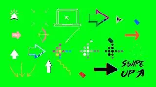 🔴 ARROW OVERLAY ➽ PACK 6 ➽ Animation Effects GREEN SCREEN ➽