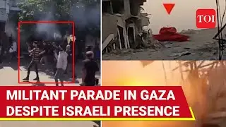 Gaza Militant Parade, Gun Salute On Cam; Fighters Dare IDF | Hamas Strikes In Rafah | Watch