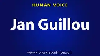 How To Pronounce Jan Guillou