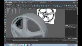 Maya Wheel Modeling using Instances