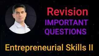 Entrepreneurial Skills || | Revision - Important Questions | Class 10 IT-Information Technology