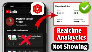 😭 yt studio analytics not showing | how to fix yt studio dashboard not showing problem |