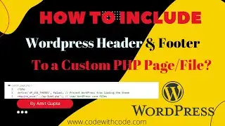 wordpress header and footer use in custom php page  