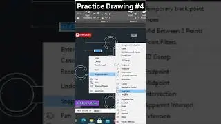 Practice Drawing 4 | Autocad practice drawing | AutoCAD 2D drawing for beginners | @CAD by Ahid