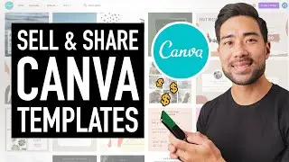 How To Share Your Canva Designs as Templates To Sell Online // Canva Share as Template Option