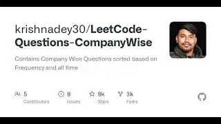 GitHub - krishnadey30/LeetCode-Questions-CompanyWise: Contains Company Wise Questions sorted base...