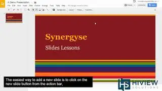 How to insert a new slide in Slides