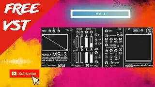FREE VST MS 3 Waveshaper Synthesizer With Integrated Effects🎹💥Mensla
