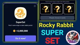 8 September Rocky Rabbit daily combo || super set  Rocky Rabbit || Easter card unlock Rocky Rabbit