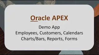 Oracle APEX - Demo App - EP1