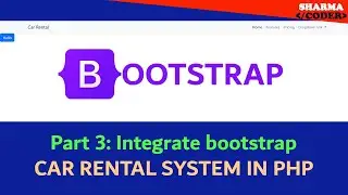 Part 3 | How to install bootstrap locally and create navbar in PHP | CAR RENTAL #phpproject