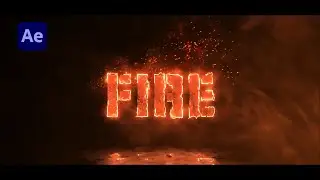 Fire Logo Intro in After Effects |After Effects Tutorial |Using saber plugin |