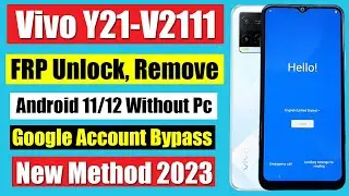 Vivo Y20 Frp Bypass Android 12/11 | Vivo Y21 Frp Unlock New Update
