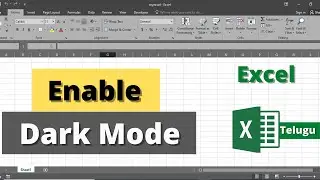 Enable Dark Mode in Excel | How to Enable Dark Mode in Microsoft Excel | Change Theme in Excel