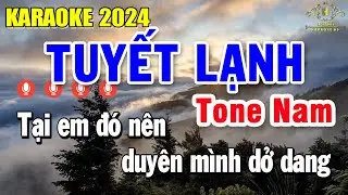 Tuyết Lạnh Karaoke Tone Nam ( Gm ) Nhạc Sống Dễ Hát Chất Lượng Cao | Trọng Hiếu