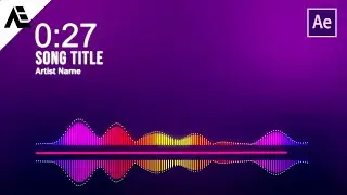 After Effects Tutorial: Glowing Audio Spectrum Waveform Effects - No Plugin