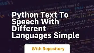 Python text to speech with different languages simple