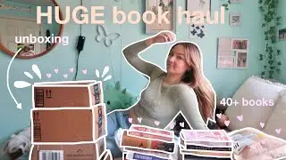 Huge book haul unboxing!!