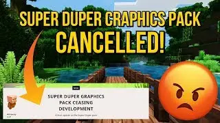 Minecraft Super Duper Graphics Pack Has Been CANCELLED! - Why It Really Was Cancelled Discussion!