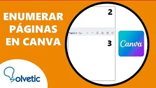 ENUMERAR PAGINAS en CANVA