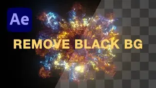 After Effects: Remove Black Background (Unmult)