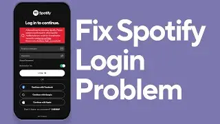 Fix Spotify Login Problem / This Email And Password Combination is Incorrect | iOS