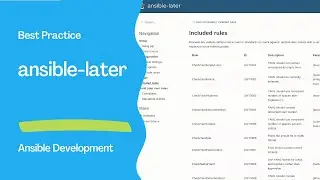 Enhancing Ansible Role Development with Best Practices with ansible-later