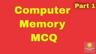Computer Memory Quiz 1| Memory Quiz| Computer Memory Question and Answer| Computer Memory MCQ