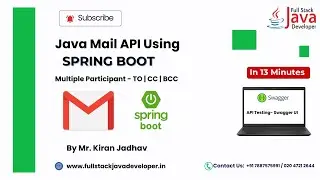 Sending Emails with TO, CC, and BCC in Spring Boot | Java Mail API Learn with Mr. Kiran Jadhav