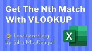 Get the Nth Match with VLOOKUP