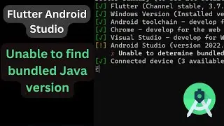 Android Studio Unable to find bundled Java version || Error Android Studio JRE #2023