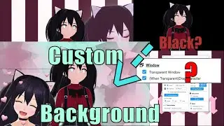 How to add a Background to your VTuber VStreamer Avatar VMagicMirror & VSeeFace (Please view w/CC)