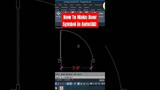 How To Make Door 🚪 Symbol in AutoCAD #autocad #shorts #cadcareer #door