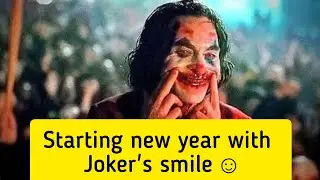 Starting 2021 with joker's smile || New year  2021 || exact at 12AM #shorts #jokersmile