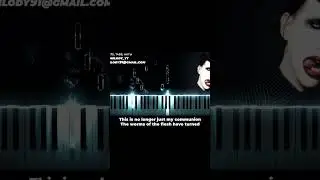 Marilyn Manson - As Sick As The Secrets Within piano karaoke instrumental cover