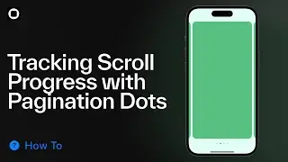 Tracking Scroll Progress with Pagination Dots