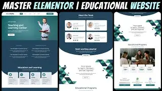 Build a Professional EDUCATIONAL Website Using Elementor | WordPress Guide 2024🔥🔥