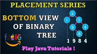 Bottom View Of Binary Tree | Tree From Bottom | Print Bottom View Of Binary Tree | Placement Series