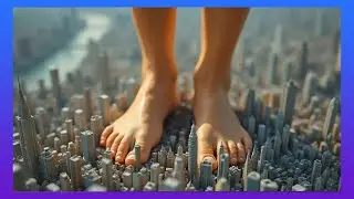 Colossal Woman.  AI Short Horror [Giantess Horror]