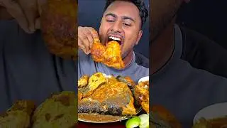 Spicy Chicken Leg Curry Eating 