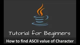 How to Find ASCII Value of Character using Java language