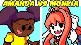 Friday Night Funkin' VS Amanda the Adventurer VS Monika Glitchy - rivals (FNF MOD)