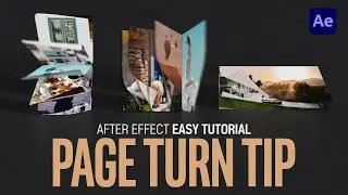 After Effects Easy Page Turn Animated Tip Tutorial